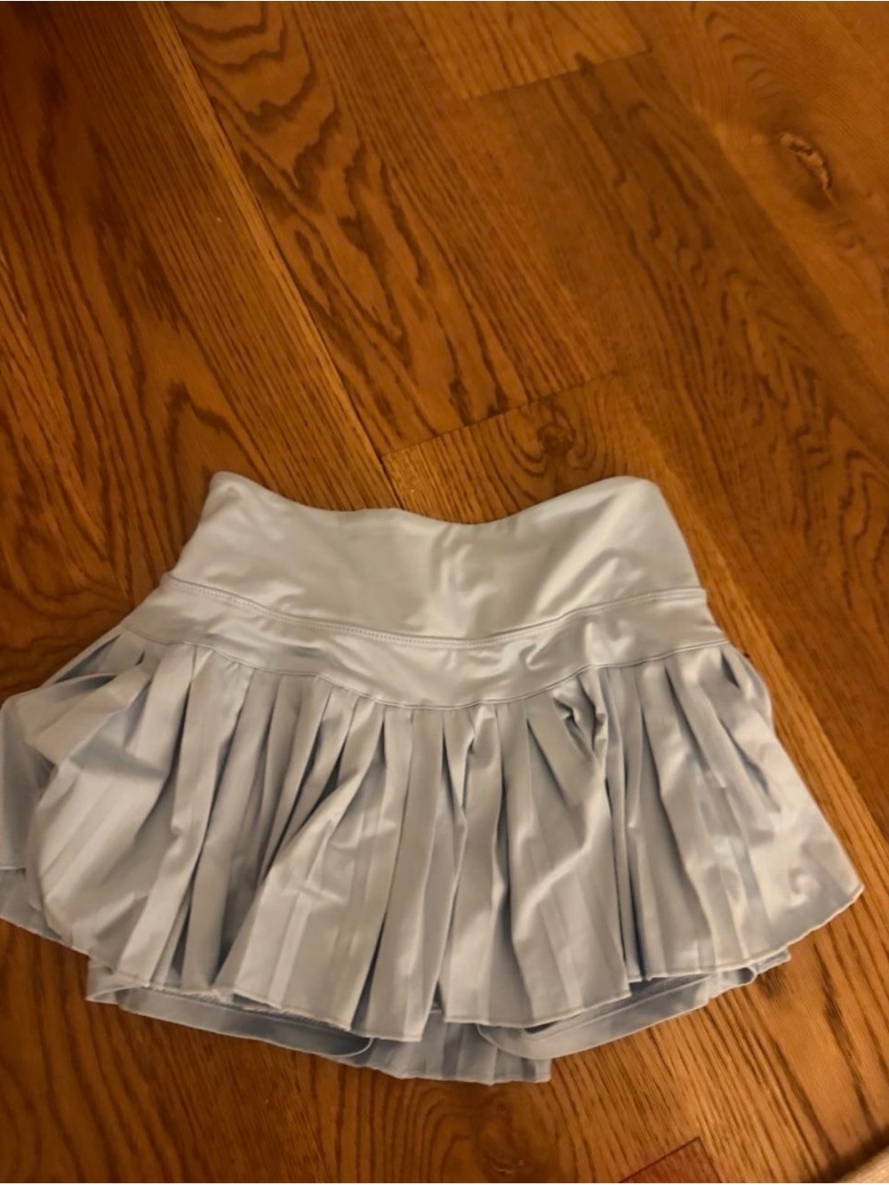 Light Blue Pleated Circle Skirt